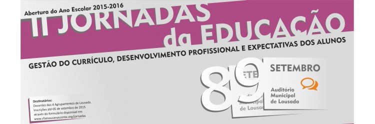 Jornadas da Educação na abertura do ano letivo