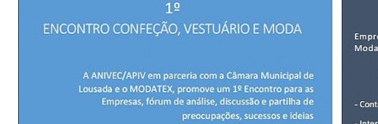 Encontro de Confeção, Vestuário e Moda
