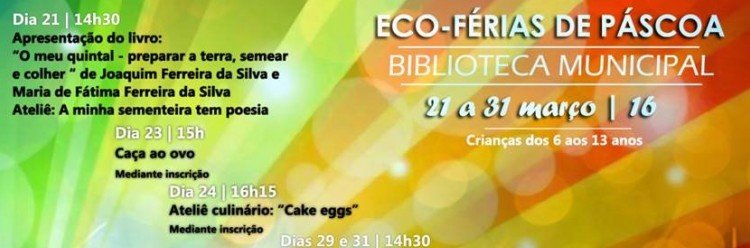 Férias da Páscoa na Biblioteca Municipal