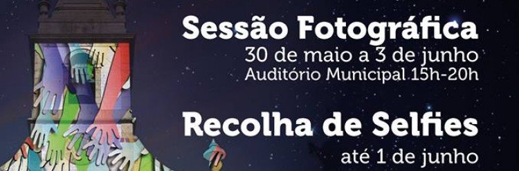 Sessão fotográfica e recolha de selfies para “Festival de Luz”