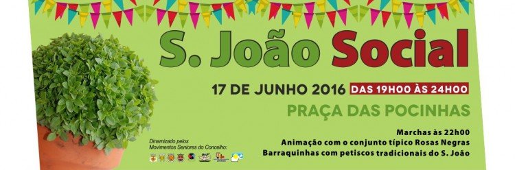 S. João Social na sexta-feira nas Pocinhas