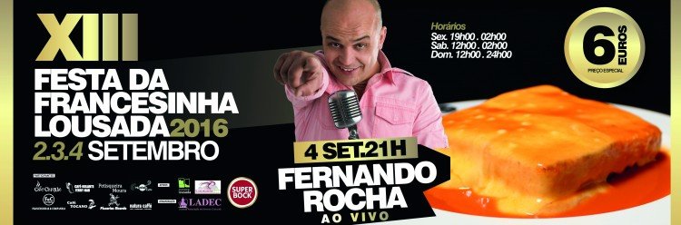 Festa da Francesinha em setembro com Fernando Rocha