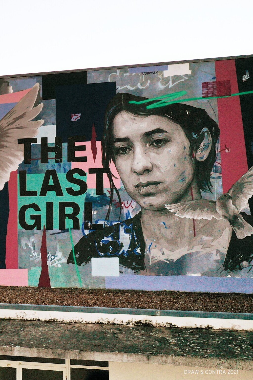 Nadia Murad - Mural na EBS Lousada Oeste pintado por Frederico Draw